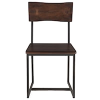 Faux Live-Edge Dining Side Chair