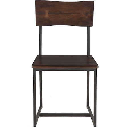 Faux Live-Edge Dining Chair