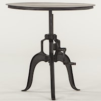 Metal Round Adjustable Base Table