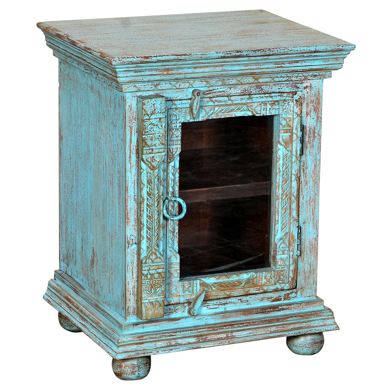 Home Trends & Design FJP Indian Cabinet Turquoise