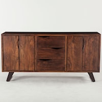Contemporary Sideboard with 4 Doors and 3 Drawers