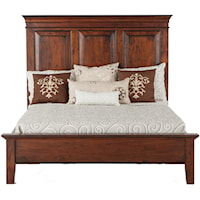 King Panel Bed with Tapered Feet