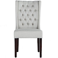 LARA Upholstered Dining Side Chair with Tufting
