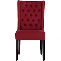 LARA Upholstered Dining Side Chair with Tufting
