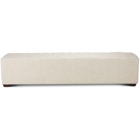 81 Inch Linen Bench