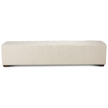 81 Inch Linen Bench