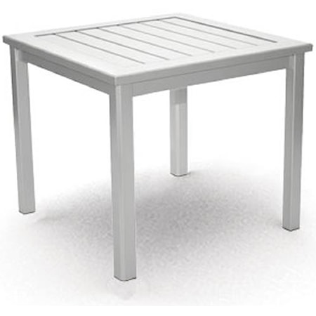 Slat Designed End Table/ Bench
