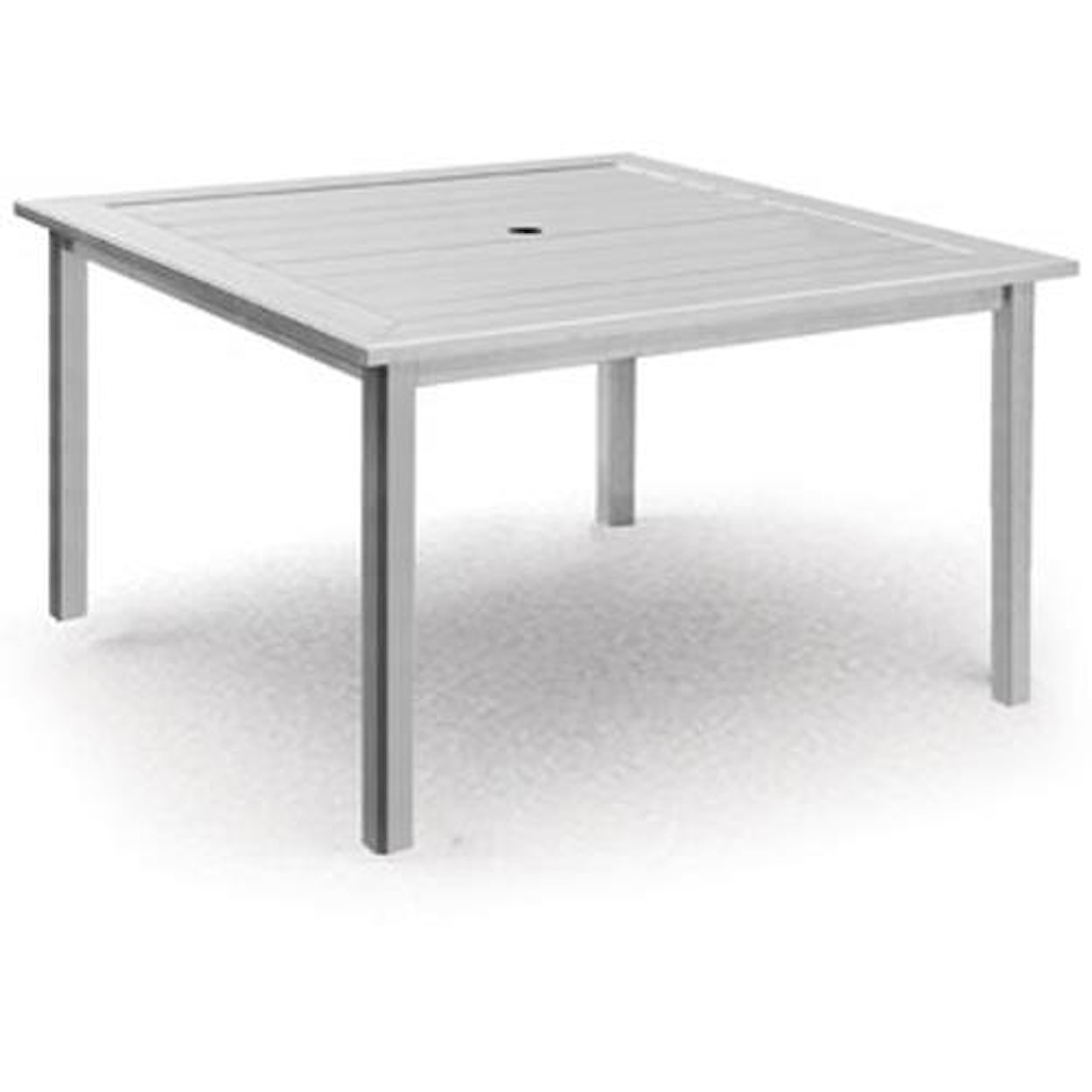 Homecrest Dockside Slat Square Dining Table