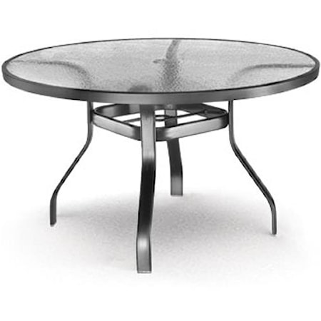 48" Dining Table with Umbrella Hole and Flared Feet