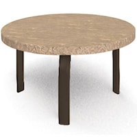 24" Round Side Table with Curved Legs