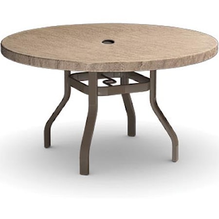 42" Balcony Table with Umbrella Hole and Splayed Legs