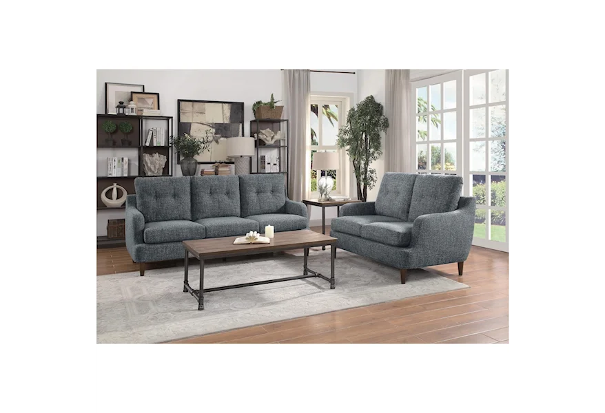 Cagle Stationary Living Room Group by Homelegance at Nassau Furniture and Mattress