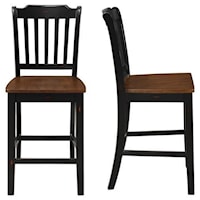 Set of 2 Spindle Back Side Chairs