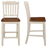 Set of 2 Spindle Back Side Chairs