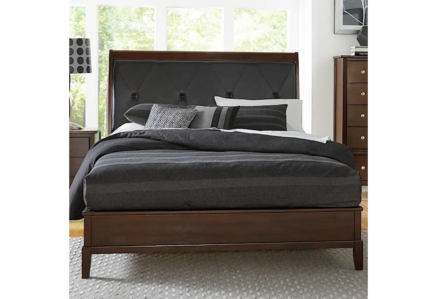 Cotterill King Upholstered Bed by Homelegance at Nassau Furniture and Mattress