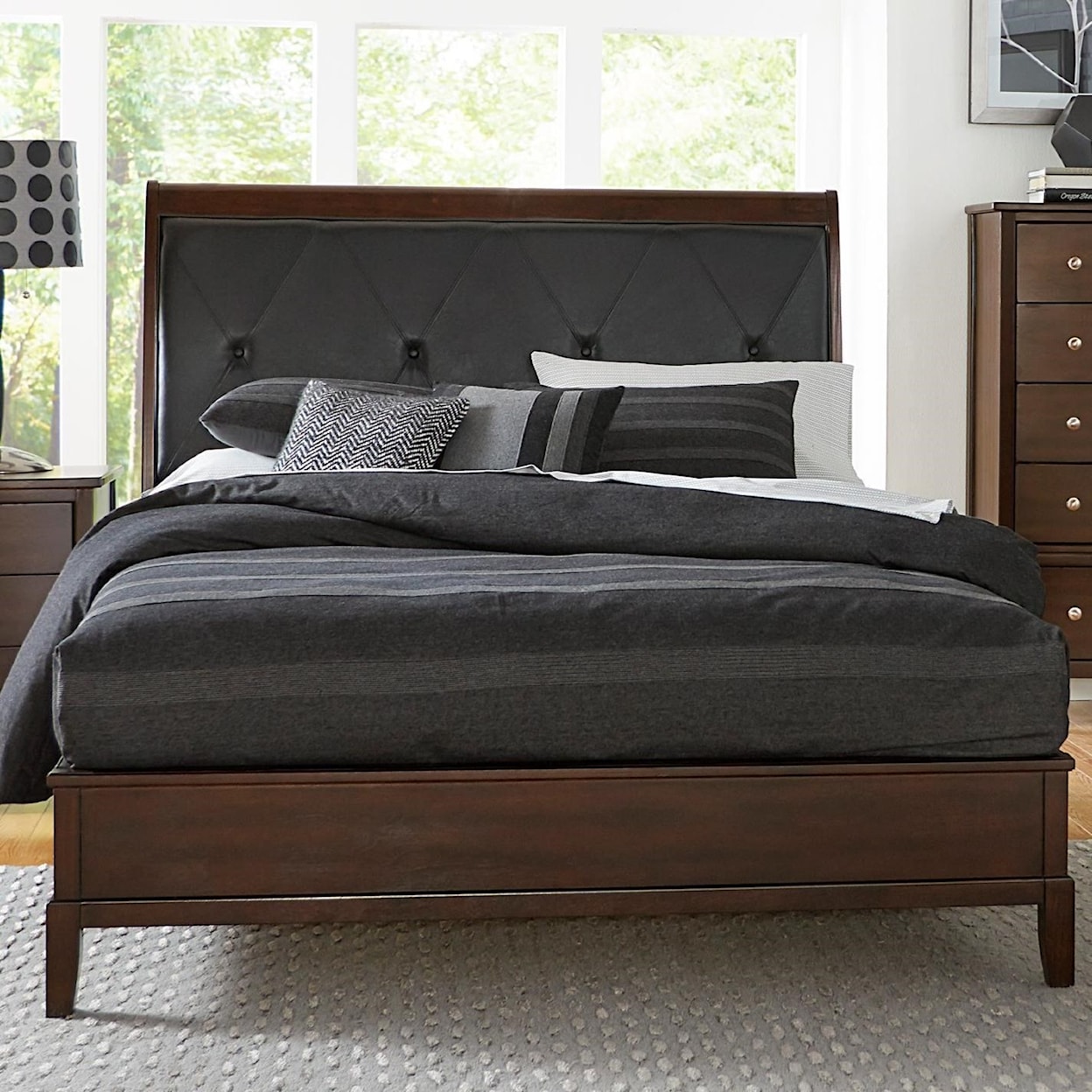 Homelegance Furniture Cotterill California King Upholstered Bed