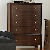 Contemporary Chest with 5 Drawers