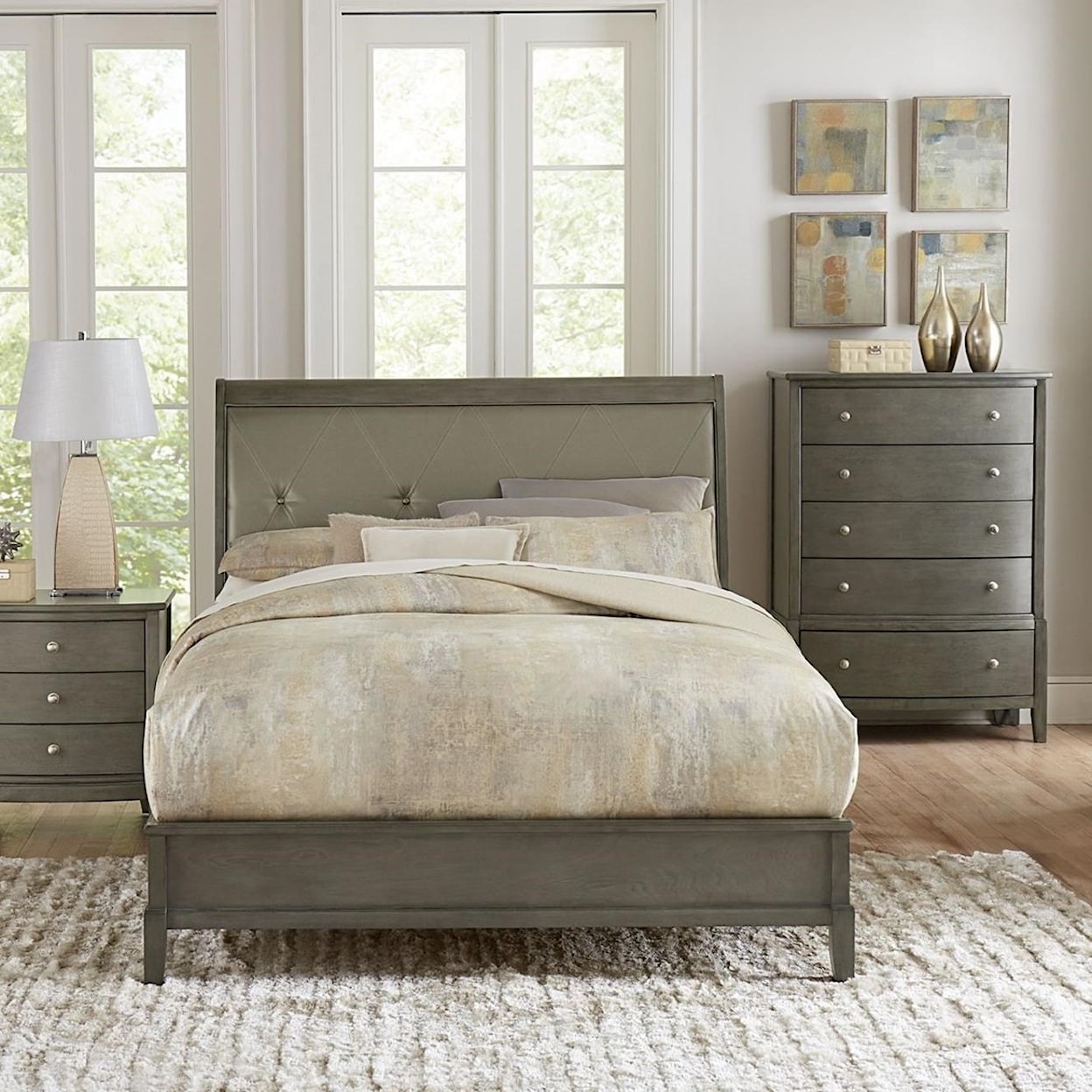 Homelegance Furniture Cotterill Queen Upholstered Bed