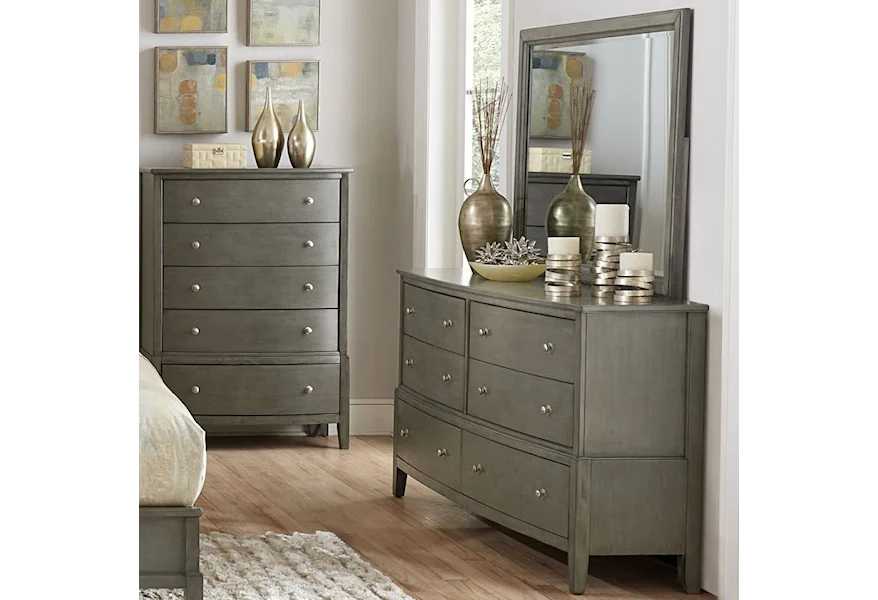 Cotterill Dresser and Mirror Set by Homelegance Furniture at Del Sol Furniture