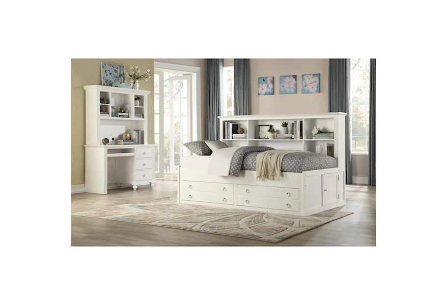 2058WH Twin Bedroom Group by Homelegance at Z & R Furniture