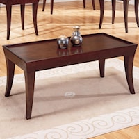 Casual Cocktail Table with Espresso Finish