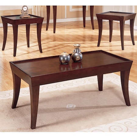 Casual Occasional Table Group with Espresso Finish