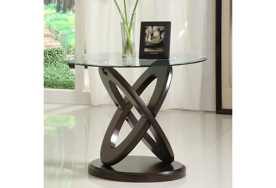 3401W Round End Table by Homelegance Furniture at Del Sol Furniture