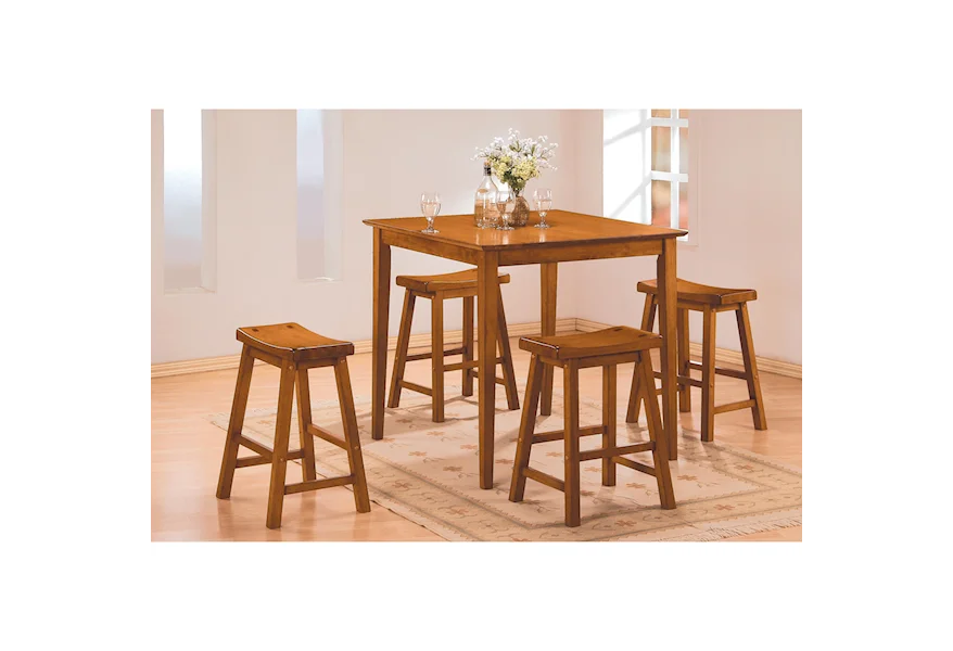 5302 5Pc Counter Height Dinette Set by Homelegance at Nassau Furniture and Mattress