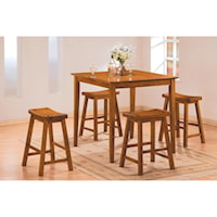 5Pc Counter Height Dinette Set