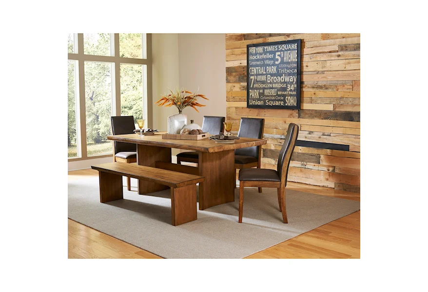 5479 Table and Chair Set with Bench by Homelegance at Carolina Direct