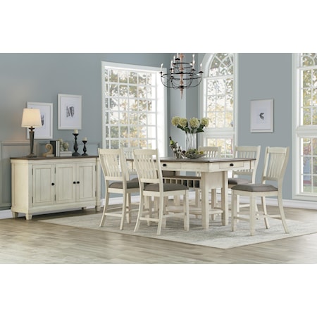 Counter Dining Table & Chair Set