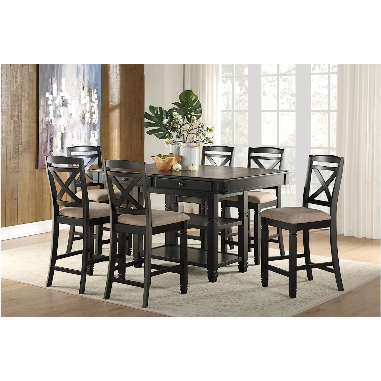 Homelegance Baywater 7-Piece Dining Set