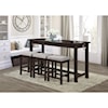 Homelegance Connected Collection 4-Piece Pack Counter Height Set