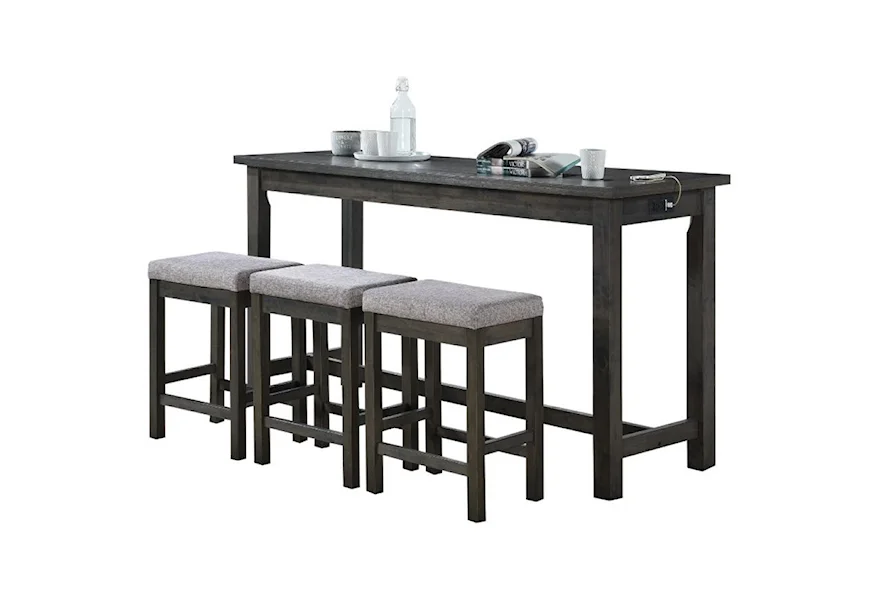 Connected Collection 4-Piece Pack Counter Height Set by Homelegance Furniture at Del Sol Furniture