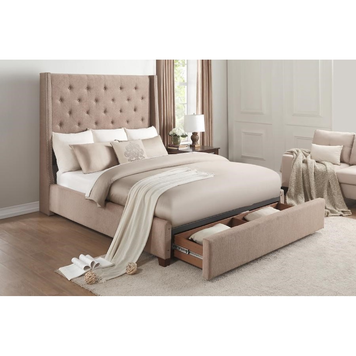 Homelegance Fairborn King Storage Bed