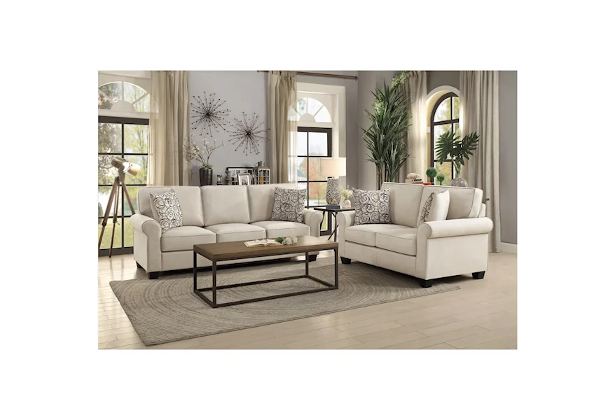 Selkirk Living Room Group by Homelegance at Nassau Furniture and Mattress