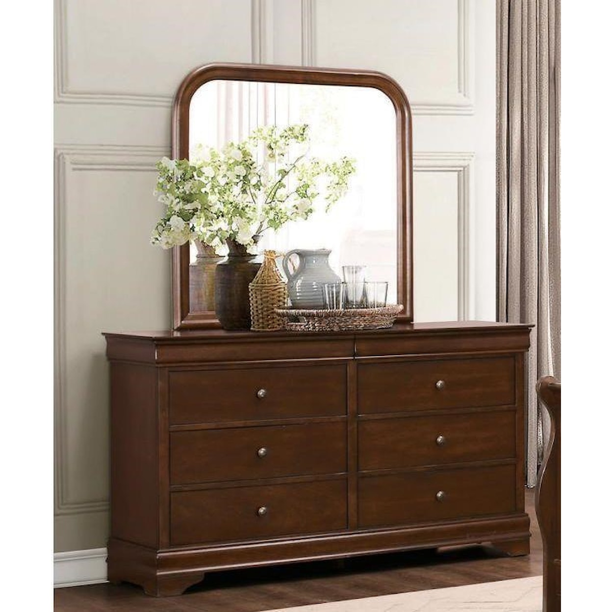 Homelegance Furniture Abbeville Dresser and Mirror