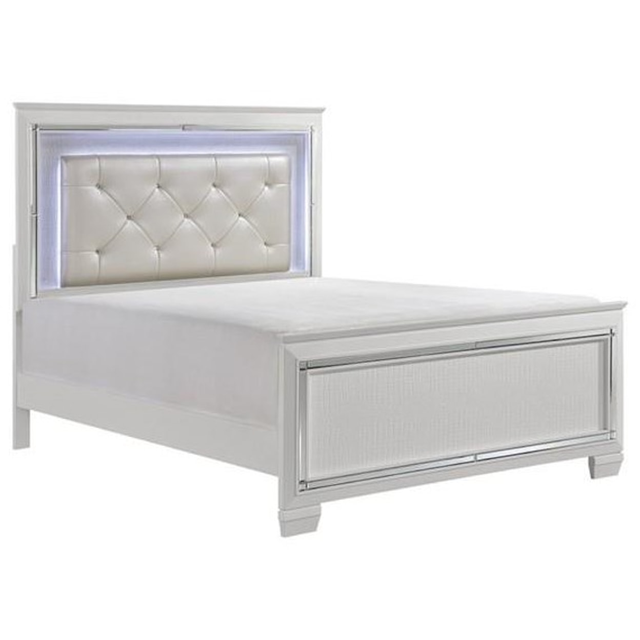 Homelegance Furniture Allura Full Panel Bed White
