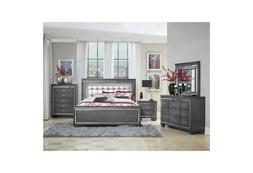 Allura King Bedroom Group by Homelegance at A1 Furniture & Mattress
