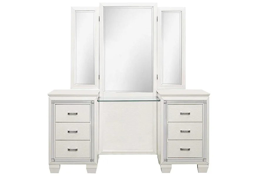 Allura Vanity White by Homelegance Furniture at Del Sol Furniture