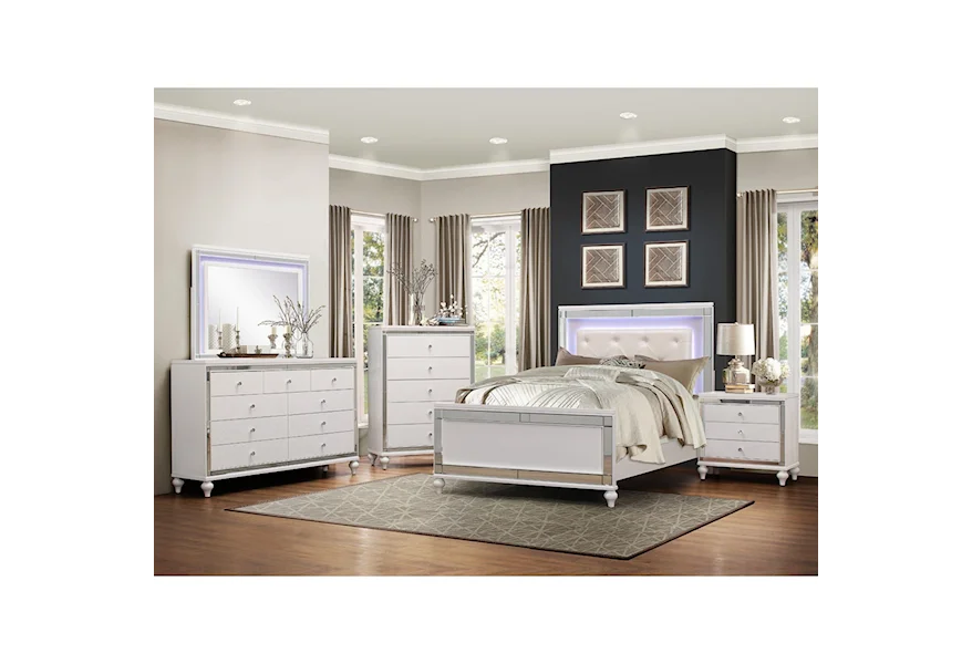 Alonza King Lit Bedroom Group by Homelegance at A1 Furniture & Mattress