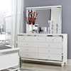 Homelegance Furniture Alonza Dresser and Mirror Combo