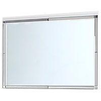 Glam Mirror with Mirrored Inlay Frame