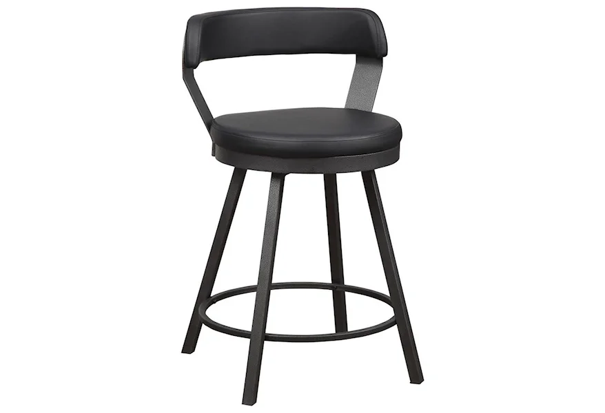 Appert Swivel Counter Height Chair by Homelegance at A1 Furniture & Mattress