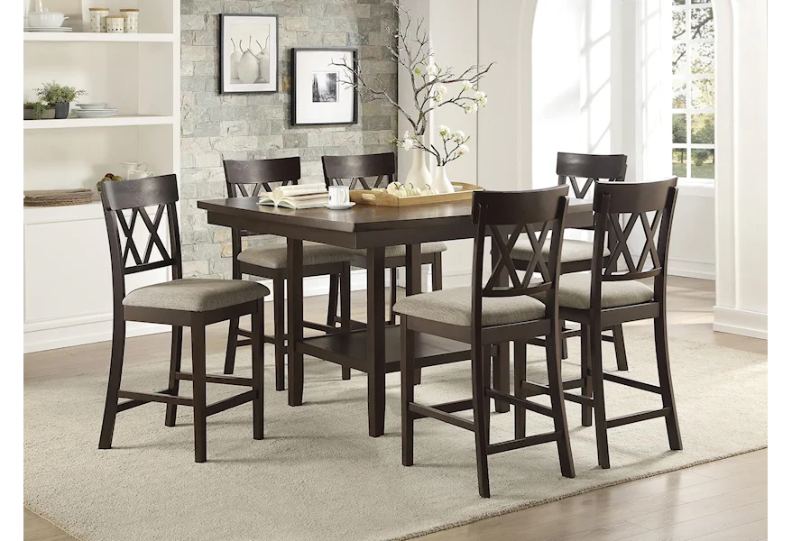 Balin 5 Piece Counter Height Dining Set by Homelegance at Darvin Furniture