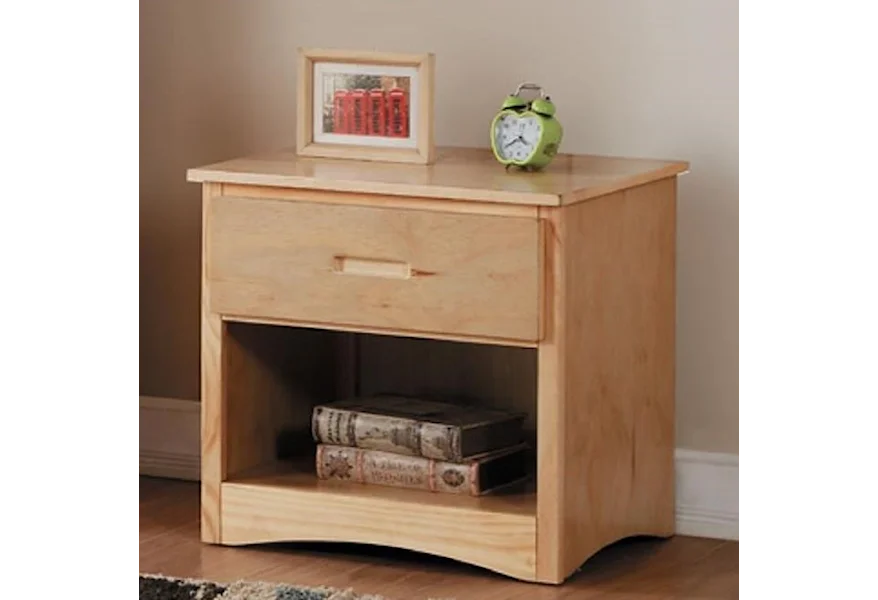 Bartly Night Stand by Homelegance at A1 Furniture & Mattress