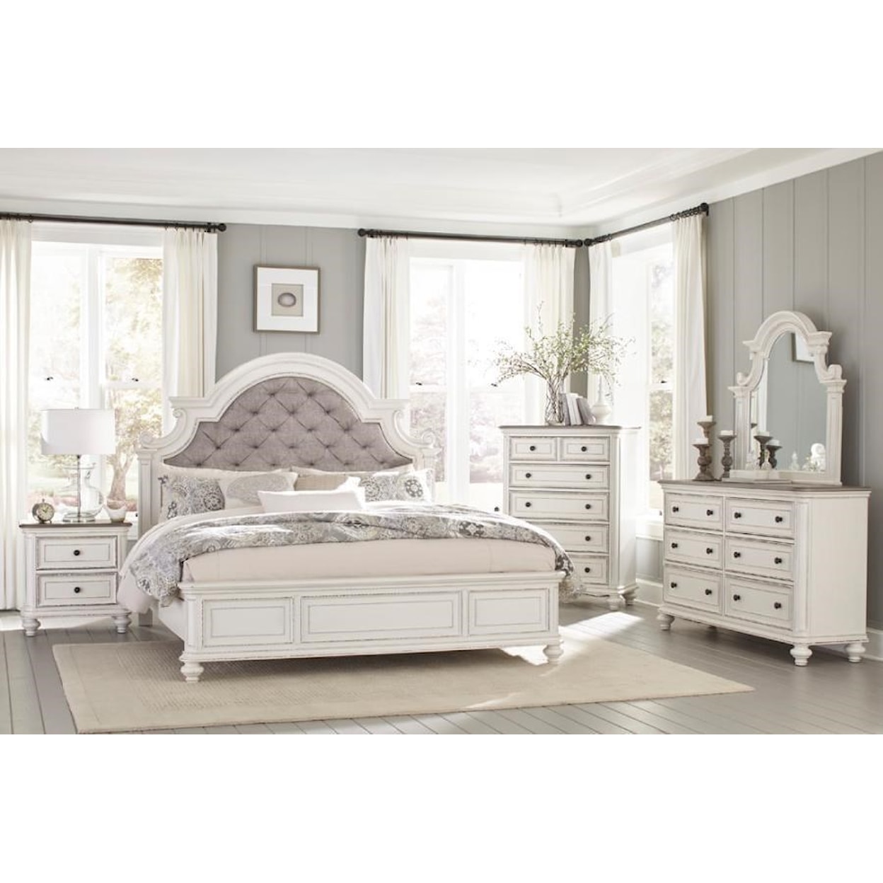 Homelegance Baylesford California King Upholstered Bed