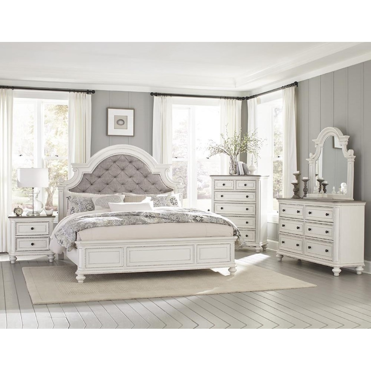 Homelegance Baylesford King Upholstered Bed