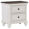 Homelegance Baylesford 2-Drawer Nightstand