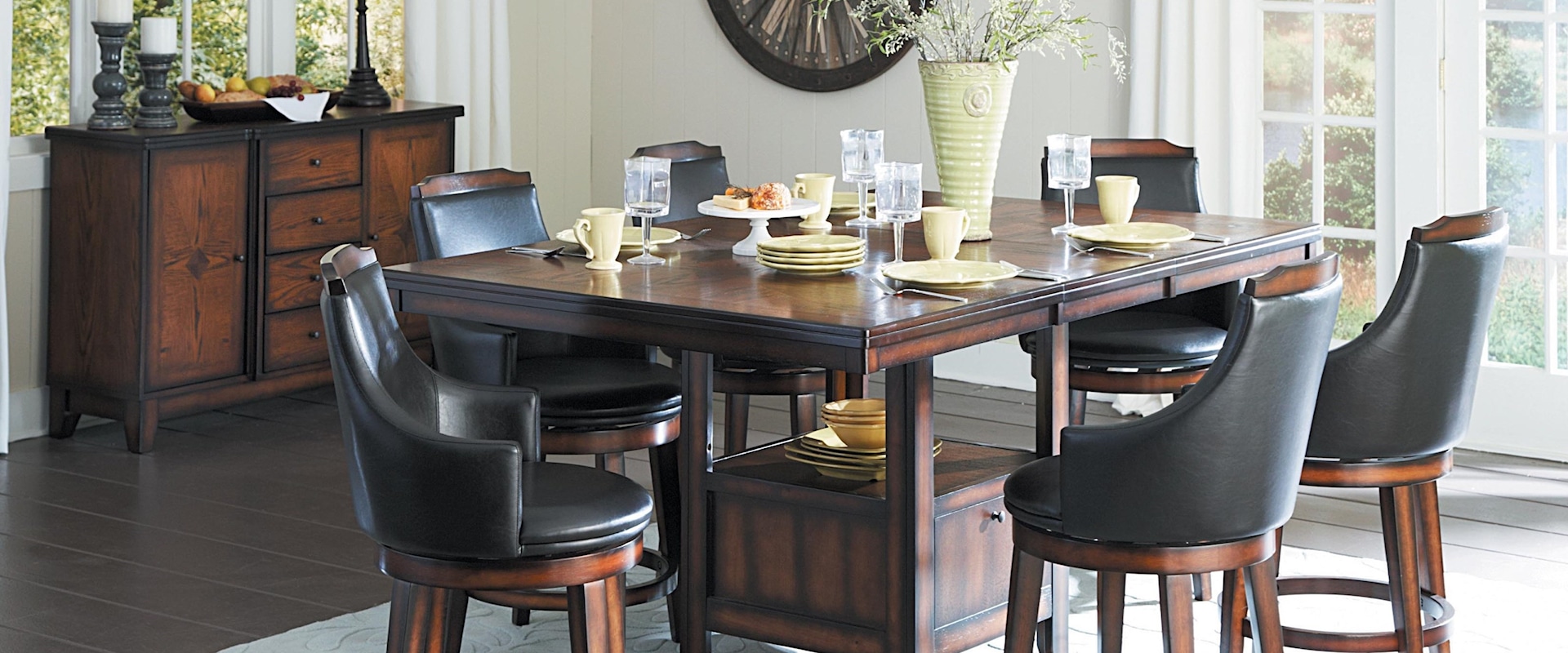 Transitional Counter Height Dining Room Group